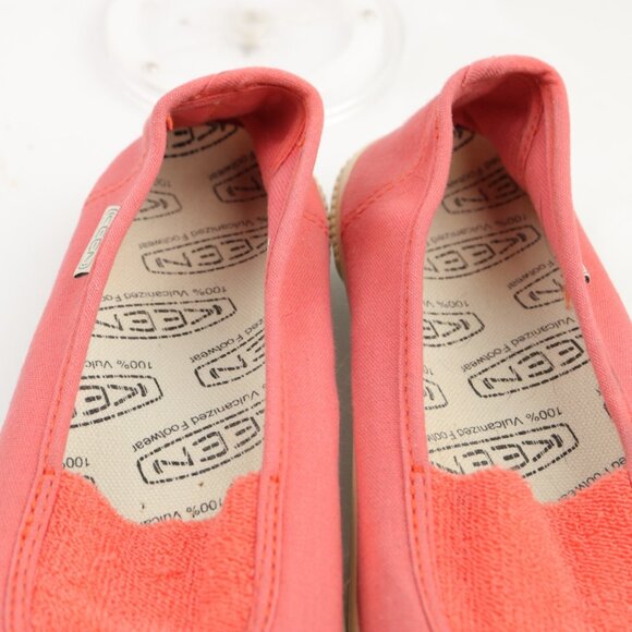 Keen Womens Maderas Slip On Shoe Size 8 Red Coral Sporty Flat Loafer Bumper Toe - Picture 10 of 12